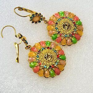 Colorful Round Earrings